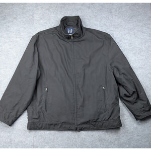Gap Jacket Mens XXL Workwear Y2K Gorpcore Minimal Streetwear Windbreaker Black